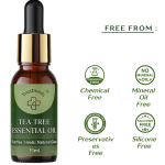 Trustmeds 100% Pure Tea Tree Essential Oil, 15ml - Therapeutic Grade, Anti-Acne, Anti-Dandruff, Antiseptic for Skin & Hair