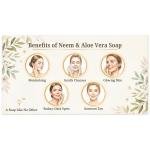 Vaidayu Neem & Aloevera Handmade Soap – Targets Acne, Pimples & Skin Infections (100g)