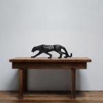 VIBHSA Artifacts Decorative Antique Elegant Panther Antique Statue for Home Decor Office Cafe - Vintage Wildlife-Inspired Figurine Retro