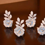 Vibhsa Flower Napkin Rings Flower Napkin Rings for Wedding Banquet Birthday Party