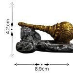 Barbar Kharido Hanuman Ji Gada Bajrang Bali Resin Idol - Decorative Statue for Pooja Room Home Office Living Room | Spiritual Blessing Figurine | Table & Interior Décor Gift