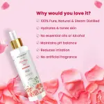 Yogarveda 100% Pure Rose Water Spray  200Ml Alochol Free  Ph Balanced Men And Women