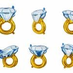 Party Foil Diamond Ring Balloon Pack of 1