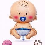 Baby Arrival Foil Balloon Pink & Blue (pack of 1)