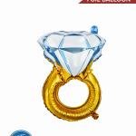 Party Foil Diamond Ring Balloon Pack of 1