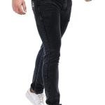 Men’s Black Regular Fit Jeans for Men | Stretchable Denim Pants with Classic 5 Pocket Design