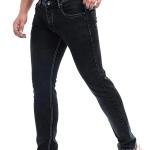 Men’s Black Regular Fit Jeans for Men | Stretchable Denim Pants with Classic 5 Pocket Design