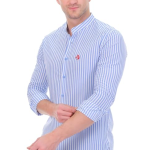 Sky Blue Slim Fit Casual Shirt