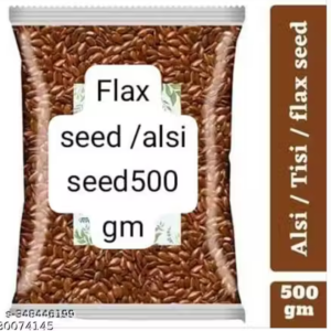 Organic. Flax Seeds/Alsi/Avise Ginjalu/Tisi Seed Diet Food-500gm | 100% Organic. | Chemical Free & Pesticides Free | Enhances Flavour