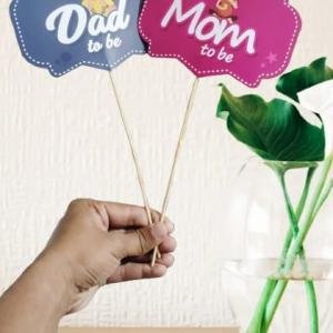 Happy Family-to-Be Party Props – 21 Quirky English / Hindi Tags