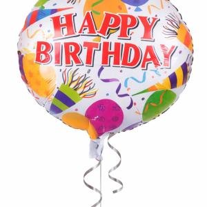 Gorgeous Moment Printed Round Shape Happy Birthday Foil Balloon(pack of 1)