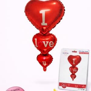 Party Corp I Love You Forever Heart Shaped Foil Balloon (pack of 1)