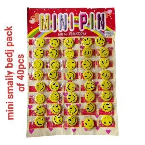 Mini Smile Badge / Mini Pin – Pack of 40 pcs