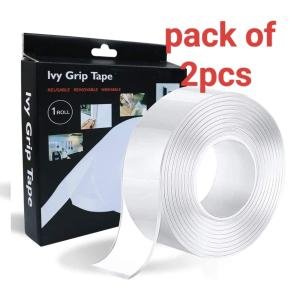Double-Sided Heavy Duty Tape | 3 Meter Removable and Washable Grip Mounting Tape