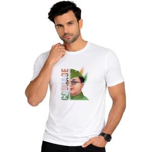 Binayak Cotton Regular Fit Printed White