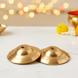 Brass Manjira With Brass Finish