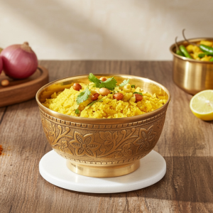 Brass Bowl Katori Embose Design