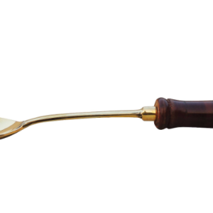 Brass Rice Spoon With Wooden Handle