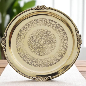 Brass Thali Embose