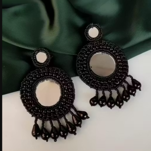 Moonlit Cascade Bead Earrings