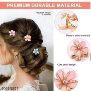 💖 New-Intack Mini Pearl & Alloy Hair Clips & Claws – Pack of 10