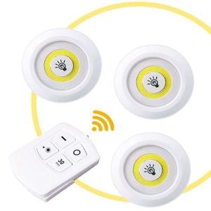 Powered Night Lamps with Remote Control for Kitchen Wardrobe Cupboard Stairs