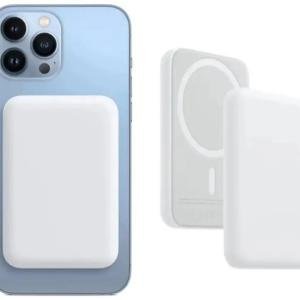 5000 Mah 20 W Wireless with Magsafe Slim Pocket Size Power Bank White Lithium Ion Quick Charge