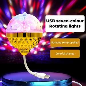 Led Disco Light Bulb Multicolor Rotating Party Light for Home Bedroom Hall