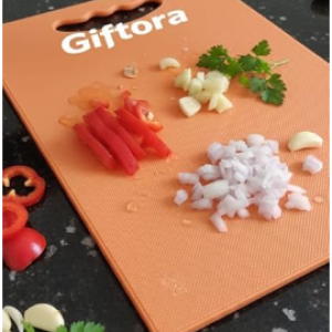 Plastic Cutting Board, Multicolor, 11 x 8 Inch, Small Size, Food-Safe