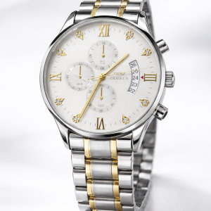 OLMECA Premium Chronograph Watch for Men | All 3 Sub-Dials Working | Automatic Date Change | Stylish & Durable Timepiece