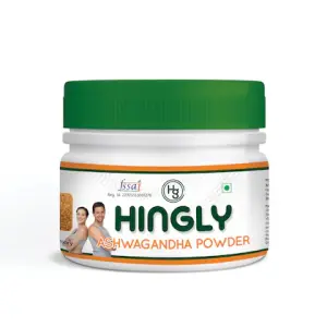 Hingly Pure Ashwagandha Powder Herbal Supplement for Stress Immunity Energy and Wellness | 100g Box