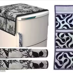 Nicasa HD Premium Quality combo of fridge top with 2 pec handle, 1 pec wallhanging ,set of 4 piece