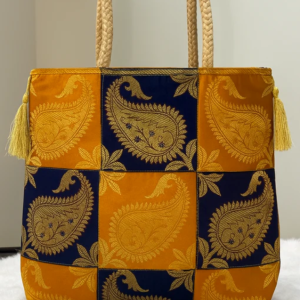 REET Banarasi Brocade Latkan Bag Satrang