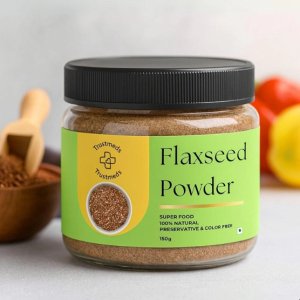 Ground Flaxseed Powder 150g (Alsi Powder) | High Omega 3 & Fiber for Digestion, Heart & Weight Loss | Trustmeds