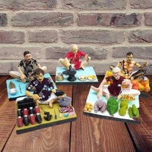 Golu Dolls Handicrafts – 5-Piece Clay Home Décor Set