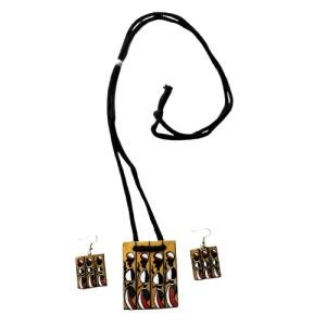 Handmade Terracotta Necklace & Earrings Set for Women & Girls | Traditional Ethnic Clay Jewellery