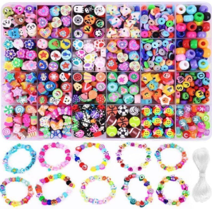 HETVIN Beads Bracelet Making Kit for Girls | DIY Jewelry Making Craft Set with Colorful Beads & Accessories