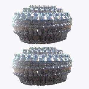 German Silver Plated Bowl Set with Lid, Metal Coated Serving Bowls with Cap, Pack of 2