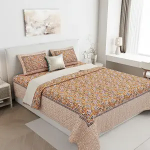 Classic Buta Print Double Bedsheet Pure Cotton