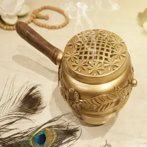 Flower leaf incense Holder