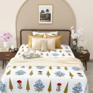 Classic White Cotton Bedsheet