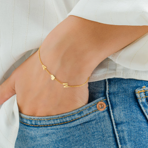 Letter Bracelet, Letter Initial Bracelet, Christmas Gift, Bridesmaid Bracelet, Custom Letter Bracelet, Couple Bracelets, Mothers Day Gift