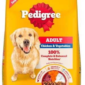 Pedigree Adult Dry Dog Food, Chicken & Vegetables, 100% Complete & Balanced Food for Adult Dogs
