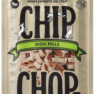 Chip Chops Sushi Rolls Dog Treats, Highly Nutritional & Digestible Snacks for Training and Rewards, Suitable for All Dog Breeds, 70g Each