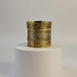 Light Golden Color Metal Bangle set of 48 bangles for women and girls