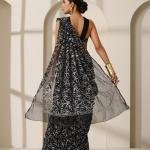 Lucknow Chikankari Georgette Tepchi Saree