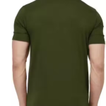 Mens Solid Round Neck Cotton T-shirt