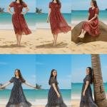 Georgette Long Maxi Dress