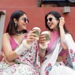 Beautiful Ultra HD Ink high quality Digital printing with wax finishing in saree