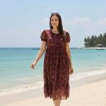 Georgette Long Maxi Dress